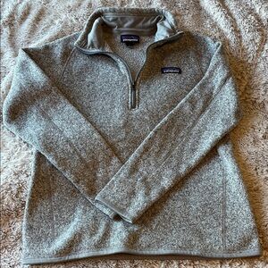 Patagonia Women's Heathered Gray Zip-Up Sweater